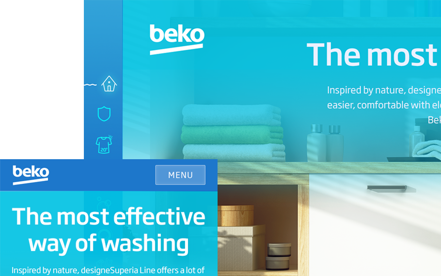 Beko Washing Machine Microsite